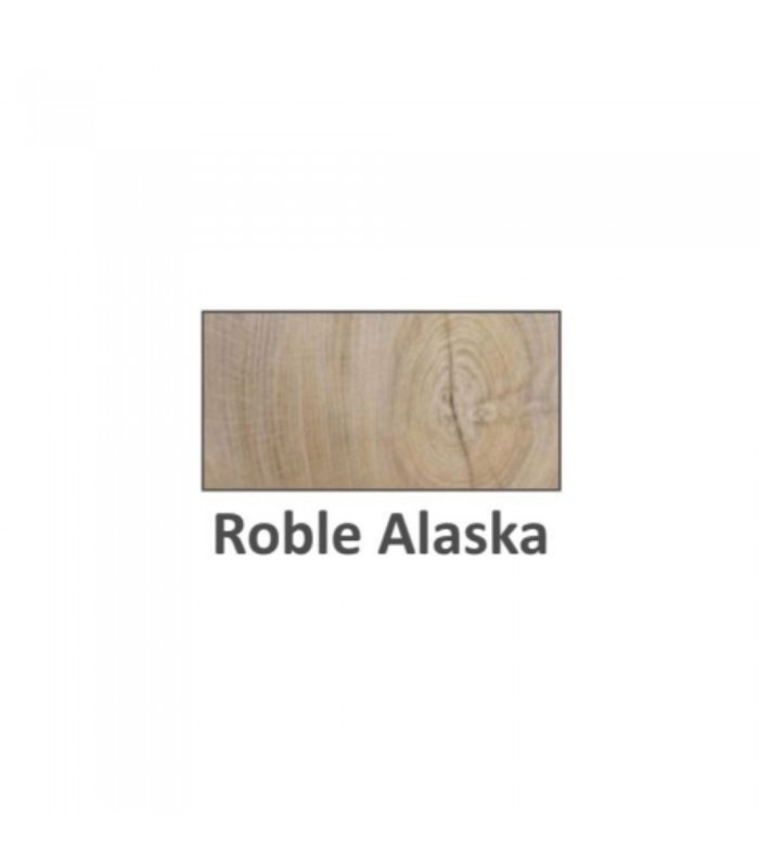 Mueble de Baño Colgante y Espejo Con Lavabo. Roble Alaska