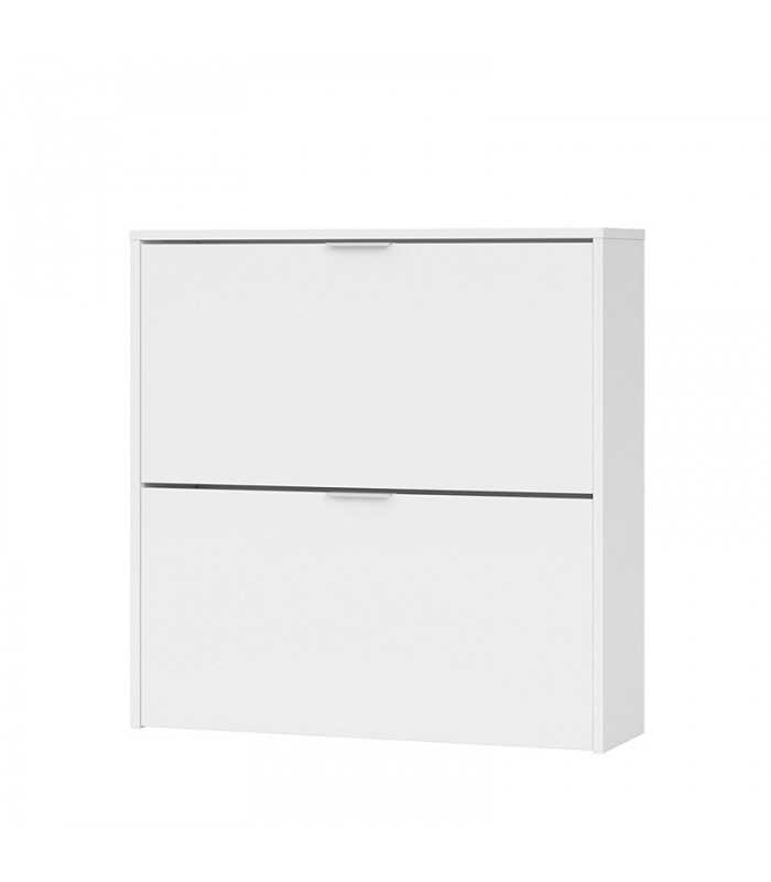 Mueble zapatero 2 trampones Maelys blanco